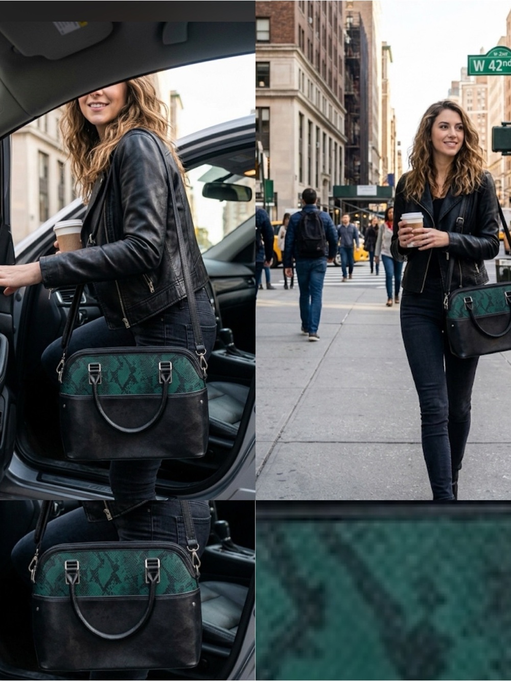 Women’s Snake-Print Bag